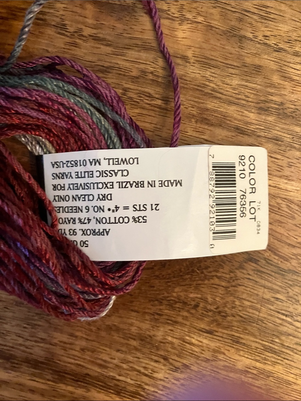 Classic Elite Imagine Cotton Rayon Yarn Variegated 50g Brazil Knitting Crochet - Picture 2 of 6